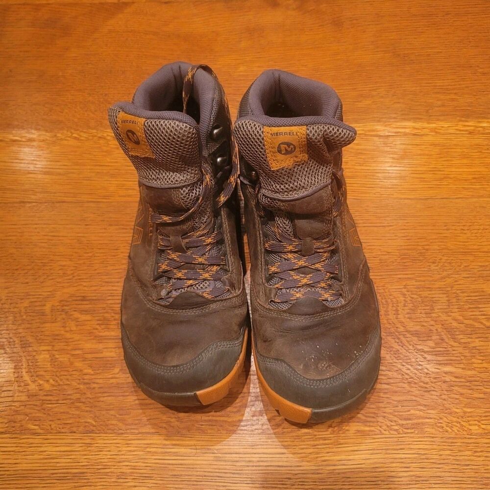 Merrell Annex Mid Gore-Tex Men's Hiking Boots Brown/Gray/Orange US 12 M